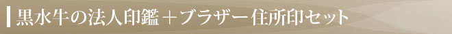 ブラザー住所印（浸透印）付きセット